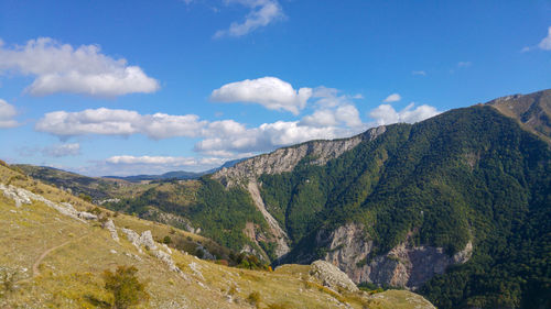 Panoramic view of landscape against sky