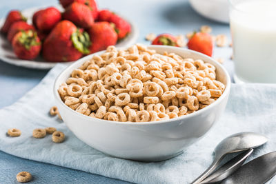 Close-up of food in bowl on table