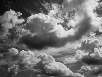 Low angle view of clouds in sky