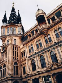 Low angle view of historical building against sky