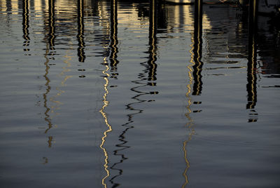 Full frame shot of rippled lake