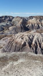 Scenic view of mountains against clear sky