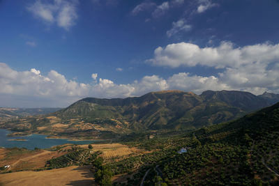 Scenic view of landscape against sky