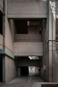 Modern concrete architecture cement building brutalist , stairs of an institution or school,