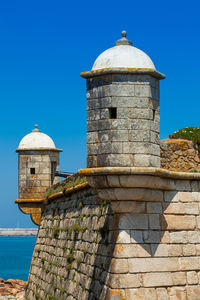 Historical fort of sao francisco do queijo built on the 6th century at porto city in portugal