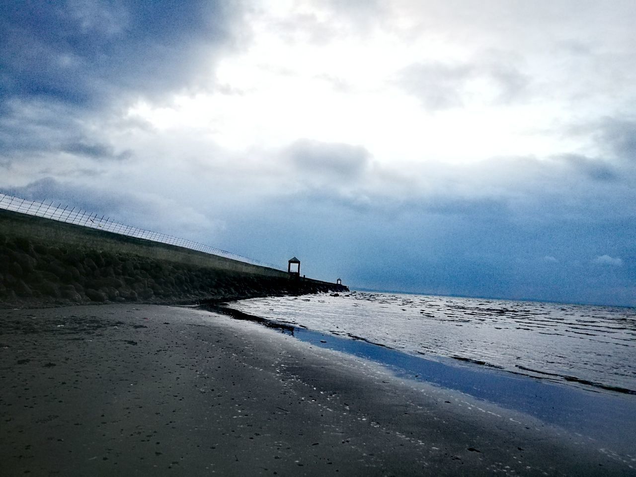 nature, cloud - sky, sky, large group of animals, beach, outdoors, day, sea, water, no people, beauty in nature, animal themes