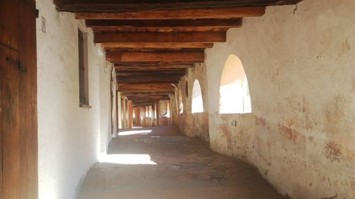 Corridor of historic building