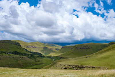 Scenic view of landscape against sky