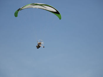 Low angle view of parachute