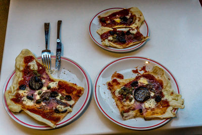 Food on table
