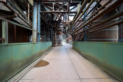 Empty corridor of building