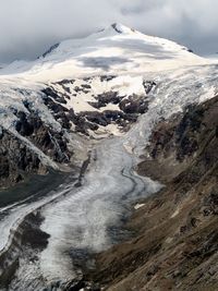 Scenic view of snowcapped mountain