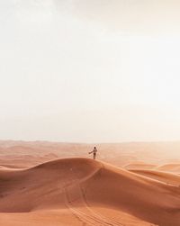 Scenic view of desert against sky