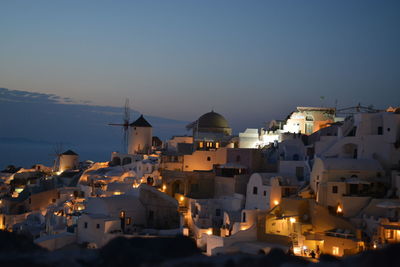 High angle view of townscape against sky