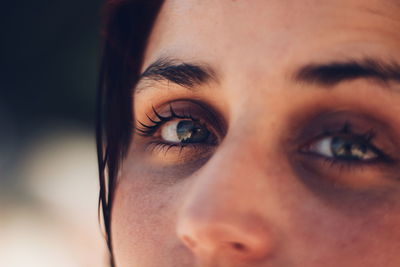 Close-up portrait of woman