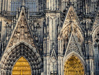 Low angle view of historic church