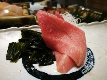 Close-up of food in plate