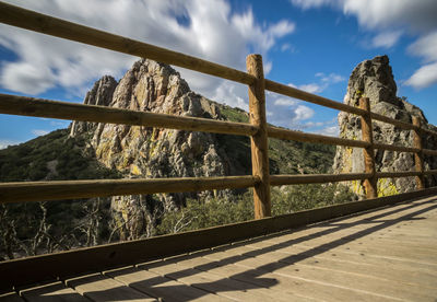 Low angle view of bridge against sky