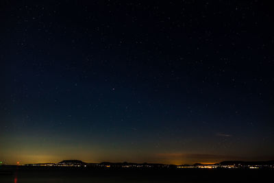 Scenic view of star field at night