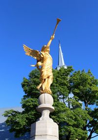 Low angle view of statue