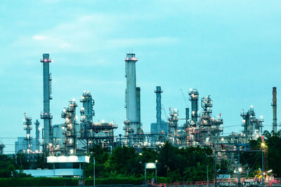 Factory against sky