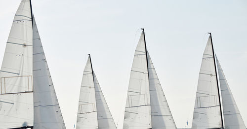 Low angle view of sailboat
