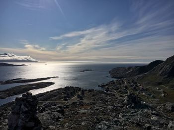 Scenic view of sea against sky