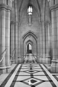 Corridor of church