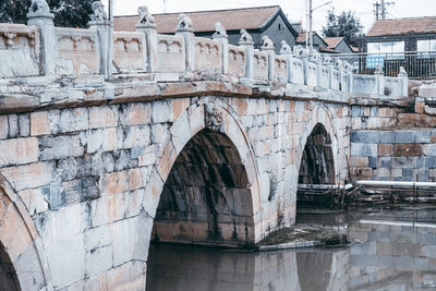 Ancient yuntong bridge site in zhangjiawan, tongzhou, beijing