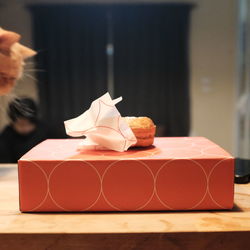 Close-up of cake on table