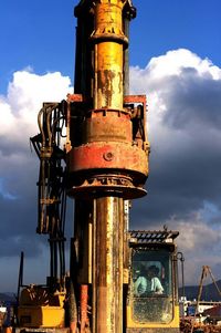 Low angle view of industrial building