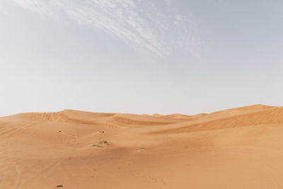 Scenic view of desert against sky