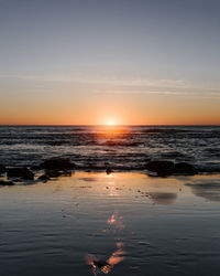 Sunset in basque country