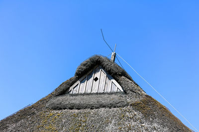 Rooftop of a thatched roof house