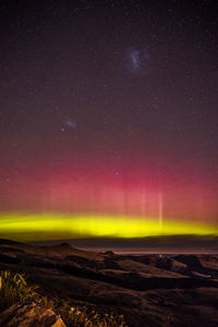 Scenic view of sky at night