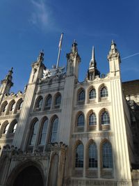 Low angle view of historic building against sky