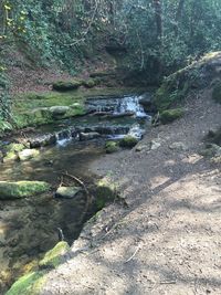 River flowing through rocks