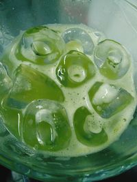 Close-up of bubbles in water