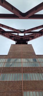 Low angle view of modern buildings against sky