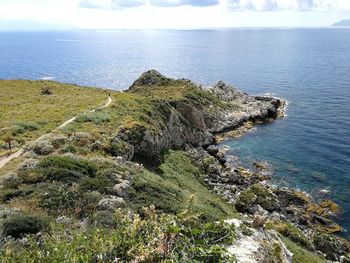 Scenic view of sea against sky