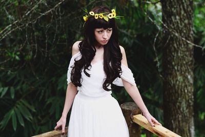 Portrait of young woman