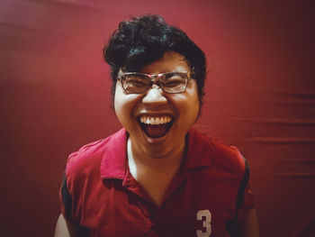 Portrait of smiling young man