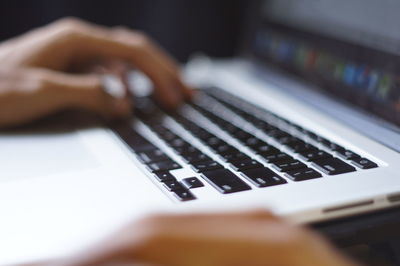 Close-up of computer keyboard