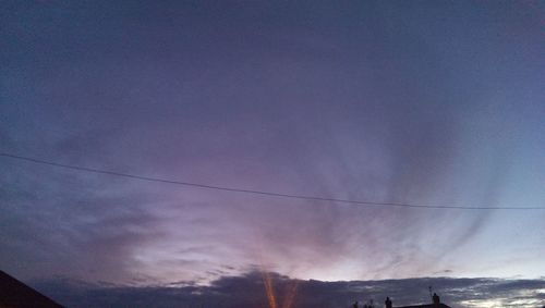 Low angle view of cloudy sky