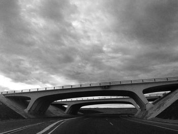 View of road against cloudy sky