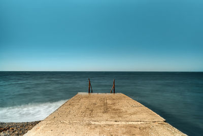 Winter sea. black sea, anapa city