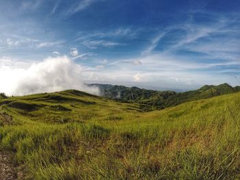 Scenic view of landscape against sky