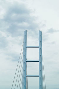 Low angle view of bridge against sky