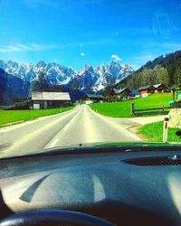 Road passing through mountains