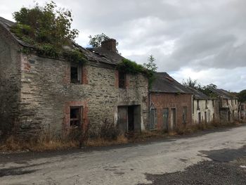 Exterior of old building against sky